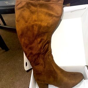 Brown Suede Thigh high Boots